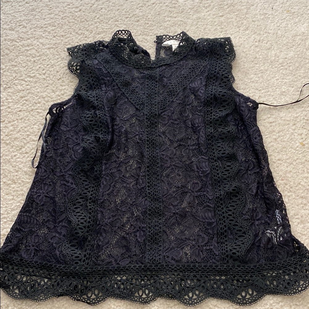 Adiva Black‎ Lace Top